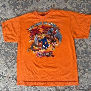 Vintage 1996 Yu-Gi-Oh! It's Time To Duel! Promo T-Shirt Size Youth Large